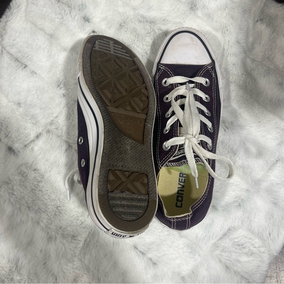 Converse Dark Purple Canvas Sneakers men’s size 4 women’s size 6 - Picture 4 of 5